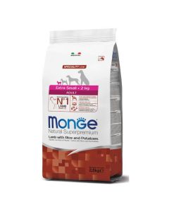 Monge Adult Extra Small Jagnjetina, Pirinač i Krompir 2,5kg