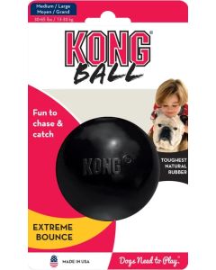 Kong Igračka Lopta Extreme Crna M,L R7,3cm