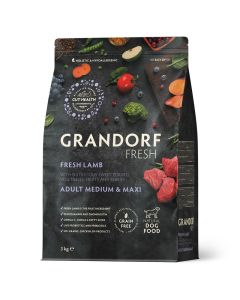Grandorf Dog Fresh Adult Medium & Maxi Breeds Jagnjetina 3kg