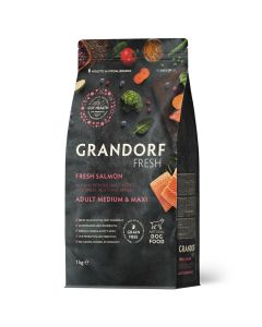 Grandorf Dog Fresh Adult Medium & Maxi Breeds Losos 1kg