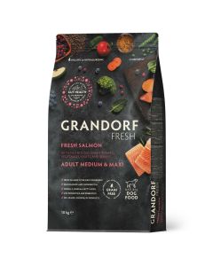 Grandorf Dog Fresh Adult Medium & Maxi Breeds Losos 10kg