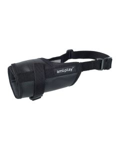 Amiplay Korpa za Njušku Labrador L Crna 19-22cm x 28-45cm