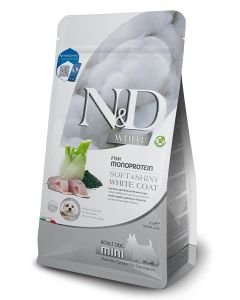 N&D White Adult Dog Mini Sea Bass, Spirulina & Fenel 2kg