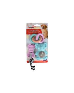 Flamingo Gumena Igračka za Štence Loekie Set  3 kom.