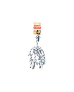 Flamingo Igračka od Konopca Jim Octopus Plavo / Sivo / Bela 35x7cm