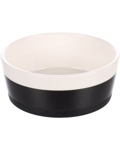 Flamingo Neklizajuća Keramička Činija Duke Crno - Bela 18cm / 1,3L