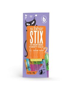 Schesir Stix Poslastice Mix Piletine, Lososa i Pačetine 6x15g