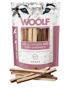 Woolf Piletina i Bakalar Sendvič Long 100g