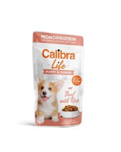 Calibra Dog Life Puppy & Junior Govedina Kesica 150g
