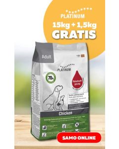 Platinum Adult Chicken 15kg + 1,5kg GRATIS