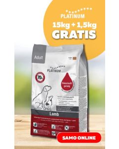 Platinum Adult Lamb 15kg + 1,5kg GRATIS