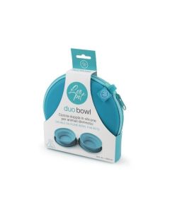 Leopet Silikonska Duo Činija za Putovanja 2x450ml