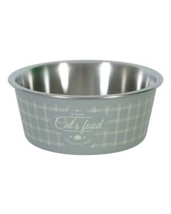 574371GRI Zolux Inox Činija za Hranu za Mačke Siva 400ml