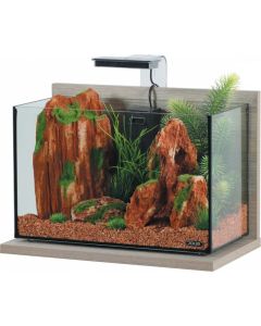 307193 Zolux Idro 20 Akvarijum Set Zebrano Sivi 43x25x36,5cm / 20L