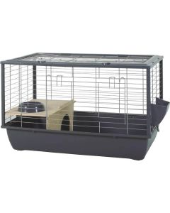 205440GRI Zolux Neolife Connect 80 Kavez za Zečeve i Morsko Prase Sivi 80x48x52,5cm