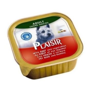 Plaisir Pašteta Za Pse Govedina i Povrće  300g