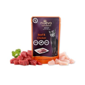Nuevo Cats Adult Kesica Govedina i Piletina 85g