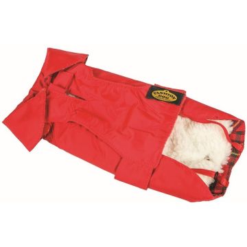 Fashion Dog Vodootporni Kaputić sa Odvojivom Postavom Crveni 85cm