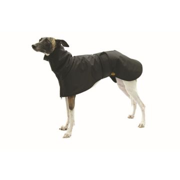 Fashion Dog Vodootporni Kaput za Hrtove Crni 47/18