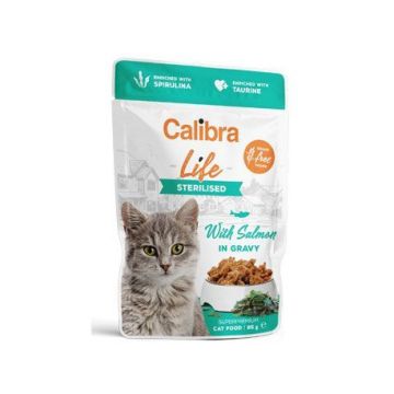Calibra Cat Life Kesica Sterilised Losos 85g