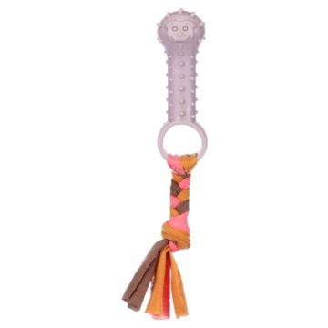 Flamingo Igračka za Štence Bunty Gumena Koska sa Konopcem 20x3,2x3,2cm