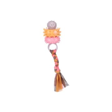 Flamingo Gumena Igračka za Štence Bunty Prsten sa Konopcem 20x5,7cm