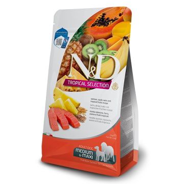 N&D Tropical Adult Dog Medium & Maxi Salmon 10kg