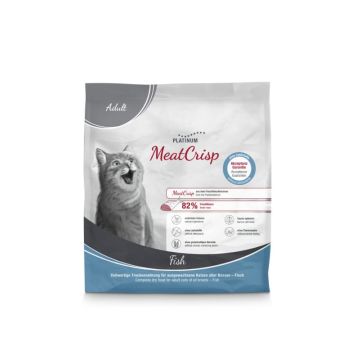 Platinum MeatCrisp Cat Adult Riba 400g