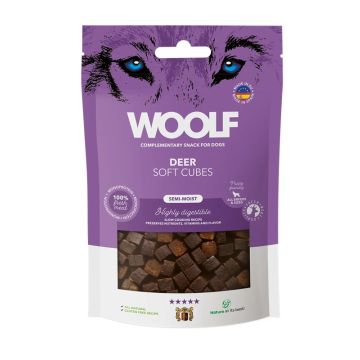 Woolf Soft Cubes Jelen (monoprotein) 100g