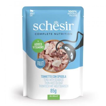 Schesir Cat Tunjevina i Brancin u Želeu Sos 85g