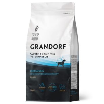 Grandorf Vet Dog Dermatosis Losos 1kg