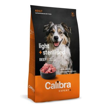 Calibra Dog Expert+ Adult Light & Sterilised Govedina 12kg