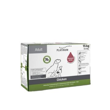 Platinum Dog Adult Piletina Kutija 3x5kg