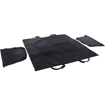 Flamingo Presvlaka/Dupla Ležaljka sa Pregradom za Zadnje Sedište Logi Crna 145x130cm