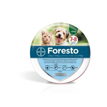 Foresto Ogrlica Protiv Parazita za Mačke i Pse do 8kg
