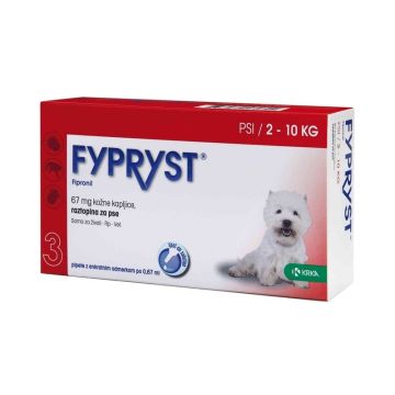 Fypryst Spot-On Ampula Protiv Spoljnih Parazita za Pse 2-10kg 0,67ml / 1kom.