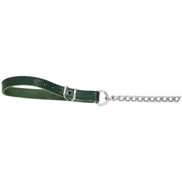 457 013V Zolux Metalni Povodac sa Lancem Ekstra Jak 60cm Zeleni