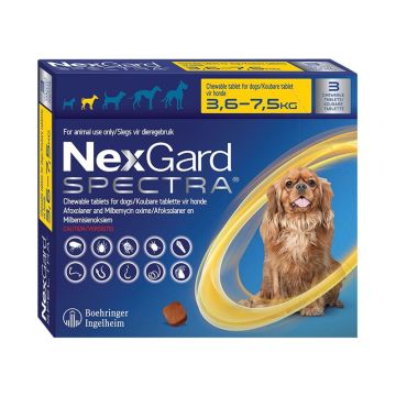 NexGard Spectra za Pse 3,6-7,5kg / 1 kom.