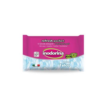 Inodorina Refresh Pocket Talco Vlažne Maramice 15 kom.