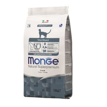 Monge Cat Sterilised Monoprotein Pastrmka 1,5 kg