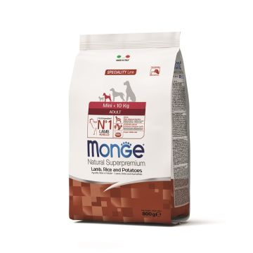Monge Mini Adult Jagnjetina, Pirinač i Krompir 800g