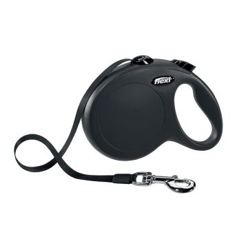 Flexi Povodac New Classic L Traka Crni 5m