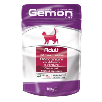 Monge Gemon Cat Kesica Govedina i Povrće 100g