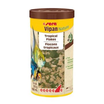 Sera Vipan Nature Hrana za Ukrasne Ribice u Listićima 1000 ml