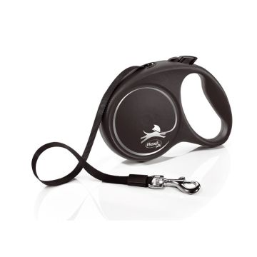 Flexi Povodac Black Design L Traka Sivi 5m