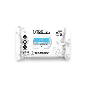 Petshine Fresh Water Vlažne Maramice 40 kom.