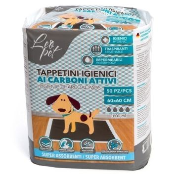 Leopet Prostirka Upijajuća sa Aktivnim Ugljem 60x60cm / 50 kom.