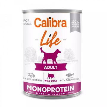Calibra Dog Life Adult Divlji Vepar sa Brusnicom Konzerva 400g