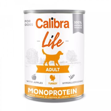 Calibra Dog Life Adult Ćuretina sa Jabukama Konzerva 400g