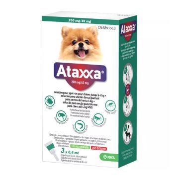 Ataxxa Spot-On Ampule Protiv Spoljnih Parazita za Pse do 4kg 0,4ml / 1kom.